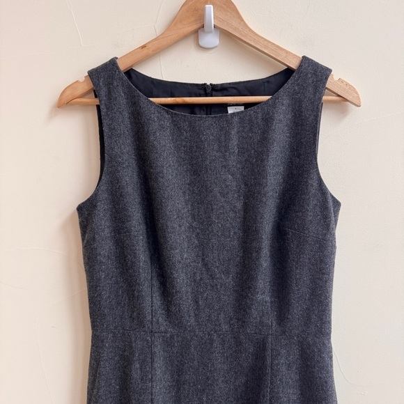 Theory Black Window Pane Sleeveless Virgin Wool Sheath Womens Size 8 - Picture 3 of 16